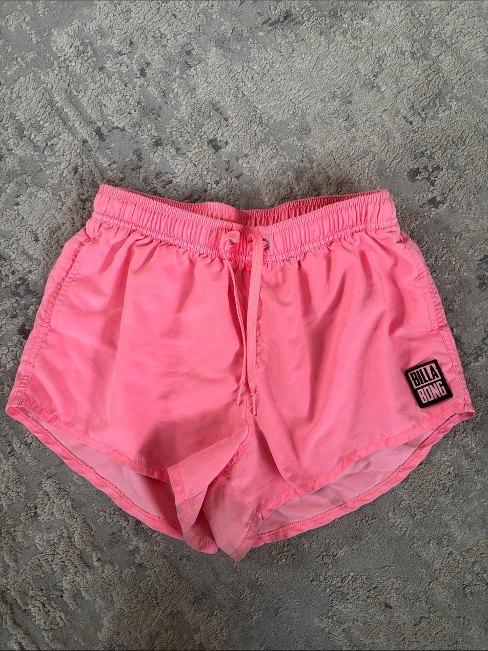 Billabong Pink Drawstring Athletic Shorts